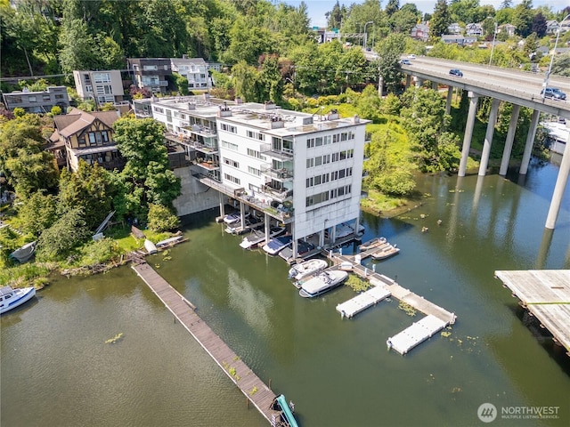 2524 Boyer Ave E Unit 108, Seattle, WA 98102 - drone / aerial view of a nearby body of water and a tree filled landscape
