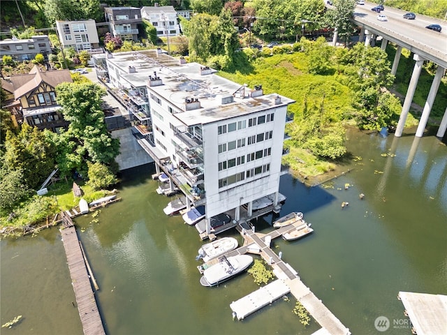 2524 Boyer Ave E Unit 108, Seattle, WA 98102 - drone / aerial view of a nearby body of water and a tree filled landscape
