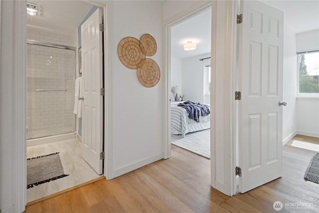 2524 Boyer Ave E Unit 108, Seattle, WA 98102 - hallway with light wood-style floors and baseboards