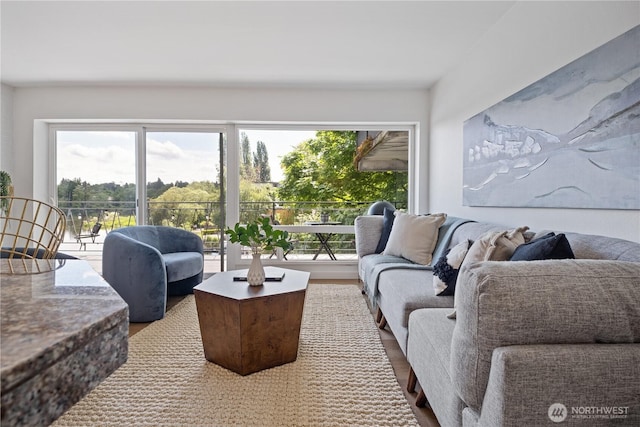 2524 Boyer Ave E Unit 108, Seattle, WA 98102 - living area with healthy amount of natural light and wood finished floors