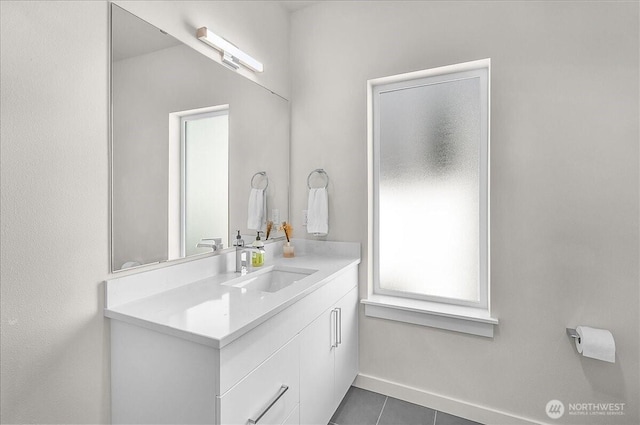 8922 NE 173rd Pl Unit A, Bothell, WA 98011 - bathroom with vanity and tile patterned floors