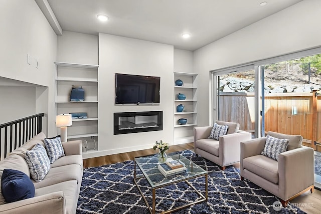 8922 NE 173rd Pl Unit A, Bothell, WA 98011 - living room featuring wood finished floors