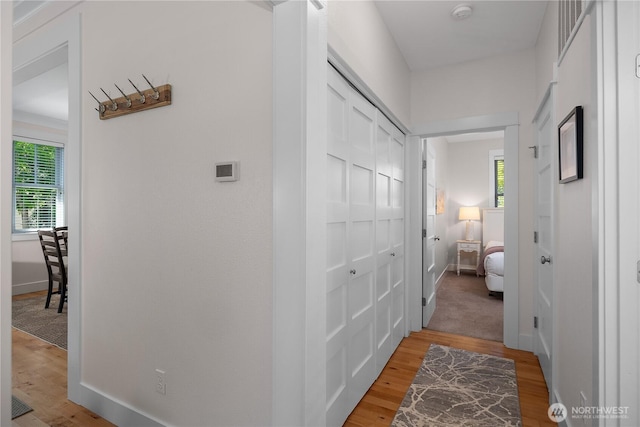 34 Seastar Ln, Pacific Beach, WA 98571 - corridor with light wood-style floors