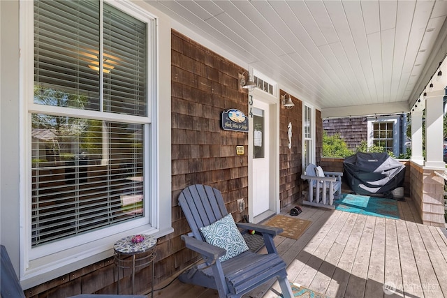 34 Seastar Ln, Pacific Beach, WA 98571 - wooden porch with area for grilling