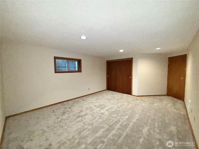 10802 NE 27th Ct, Vancouver, WA 98686 - spare room featuring carpet floors, recessed lighting, and baseboards