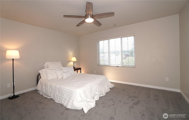 26133 242nd Ave SE, Maple Valley, WA 98038 - bedroom featuring baseboards, carpet, and ceiling fan