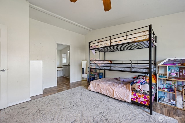 17419 11th Avenue Ct E, Spanaway, WA 98387 - bedroom with vaulted ceiling, wood finished floors, and baseboards