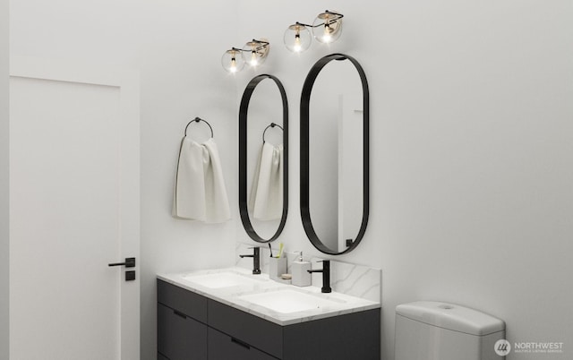 1223 N 48th St, Seattle, WA 98103 - full bath with toilet and double vanity