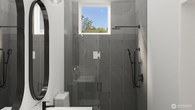 1223 N 48th St, Seattle, WA 98103 - full bathroom with toilet and a stall shower