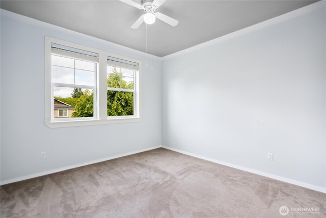 2529 10th Ct SE, Olympia, WA 98501 - carpeted empty room featuring baseboards and ceiling fan