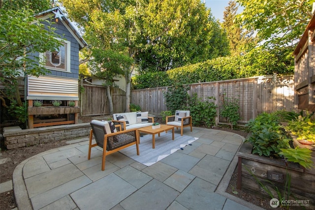 528 N 83rd St, Seattle, WA 98103 - fenced backyard featuring a patio area and outdoor lounge area
