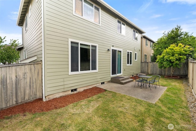 3808 Wildspitz St SE, Lacey, WA 98503 - rear view of property with a patio