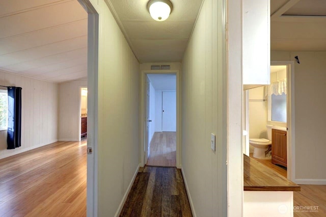 7300 V Pl, Long Beach, WA 98631 - hall with light wood-style flooring and baseboards