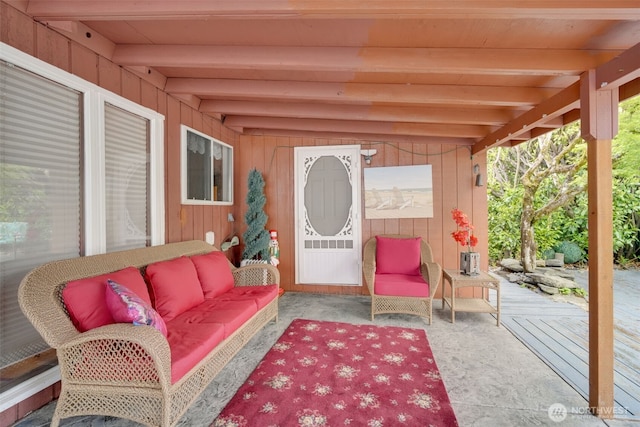 284 Division Ave, Morton, WA 98356 - view of patio featuring an outdoor living space