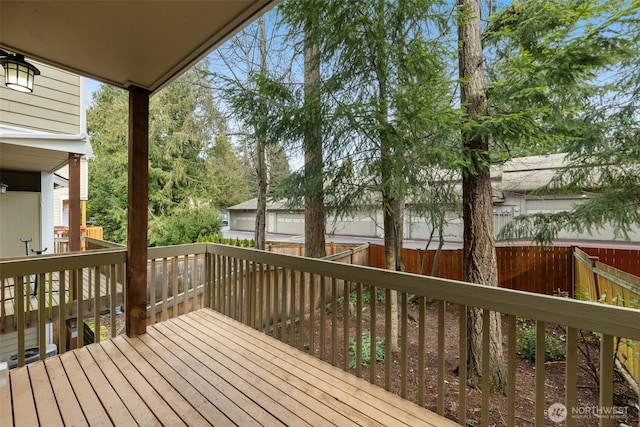 1045 156th Ave NE, Bellevue, WA 98007 - wooden deck featuring a fenced backyard