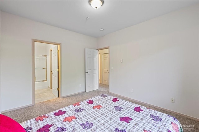 18930 Bothell Everett Hwy Unit V201, Bothell, WA 98012 - unfurnished bedroom featuring light colored carpet, baseboards, and ensuite bath