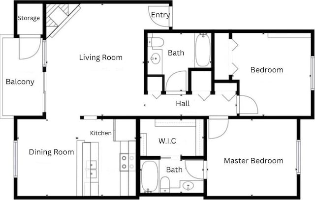 18930 Bothell Everett Hwy Unit V201, Bothell, WA 98012 - property floor plan