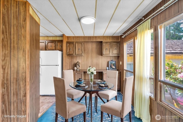 315 Washington St, Pe Ell, WA 98572 - dining room with wooden walls