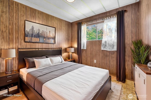 315 Washington St, Pe Ell, WA 98572 - bedroom featuring wood walls