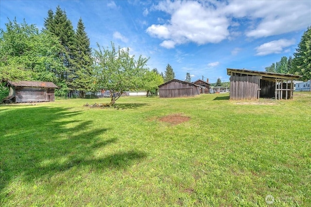 315 Washington St, Pe Ell, WA 98572 - view of green lawn with a pole building
