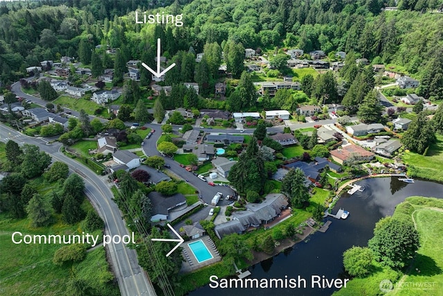 9430 Hoeder Ln, Bothell, WA 98011 - aerial overview of property's location featuring a large body of water