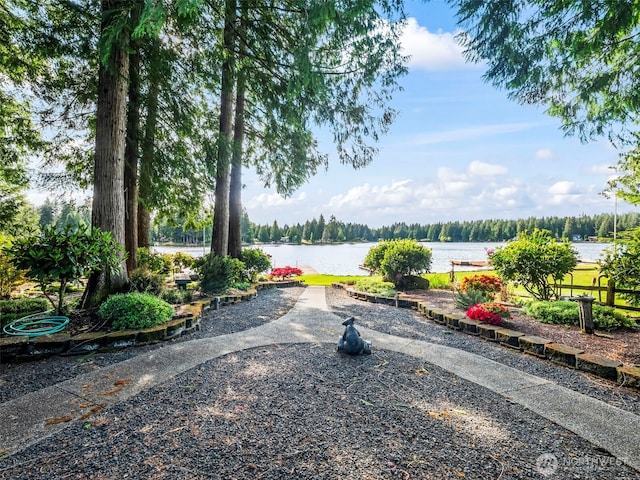 271 E Ballantrae Dr, Shelton, WA 98584 - view of yard with a water view