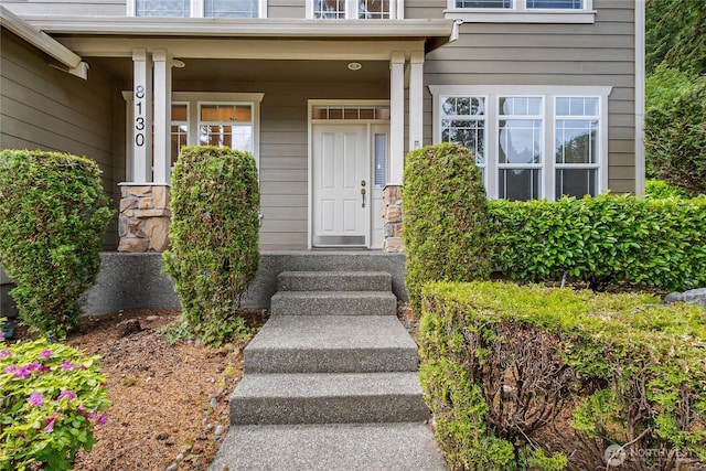 8130 104th Street Ct SW, Lakewood, WA 98498 - property entrance with stone siding