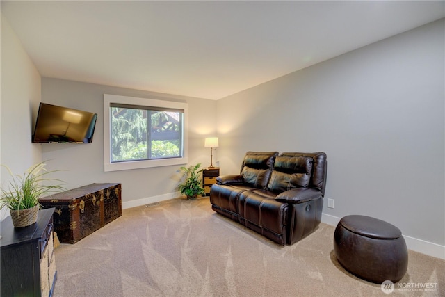 11504 128th Dr NE, Lake Stevens, WA 98258 - sitting room featuring baseboards and carpet floors