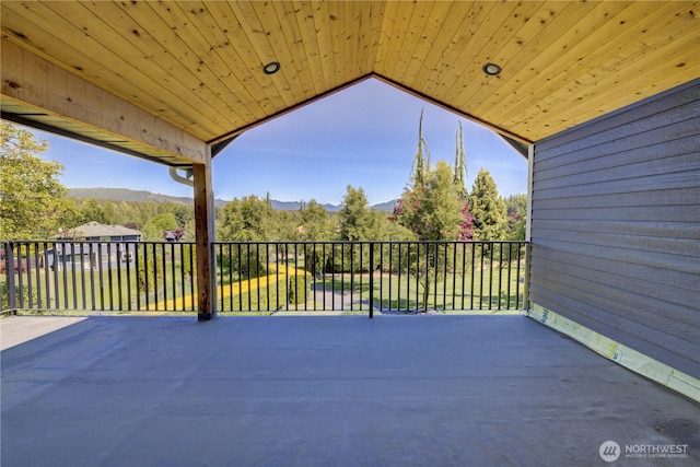11504 128th Dr NE, Lake Stevens, WA 98258 - view of patio with a mountain view