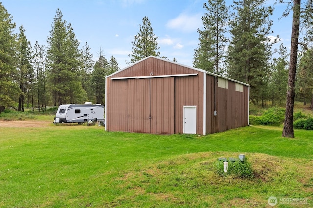 4224 N Brooks Rd, Medical Lake, WA 99022 - view of pole building with a lawn