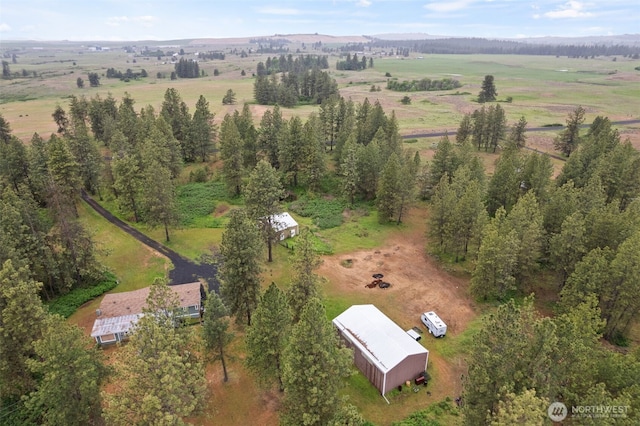 4224 N Brooks Rd, Medical Lake, WA 99022 - aerial view of property's location with rural landscape