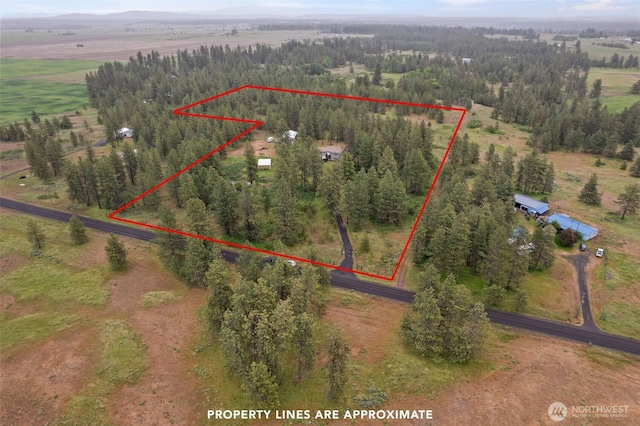 4224 N Brooks Rd, Medical Lake, WA 99022 - view of rural area featuring property boundaries highlighted