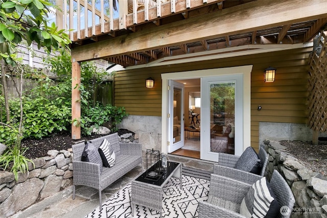 3929 SW Elmgrove St, Seattle, WA 98136 - view of patio with outdoor lounge area
