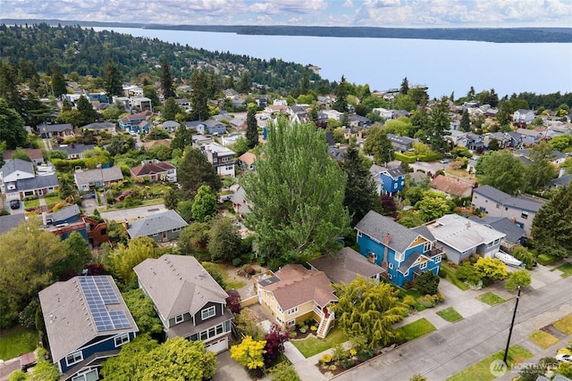 3929 SW Elmgrove St, Seattle, WA 98136 - aerial perspective of suburban area featuring a nearby body of water