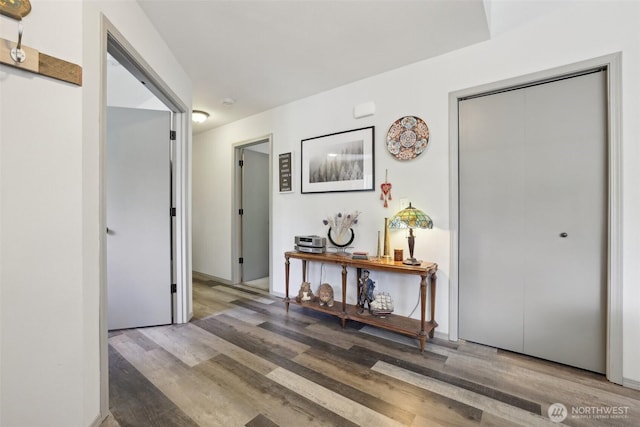 822 Filbert Rd, Cle Elum, WA 98922 - hall with wood finished floors