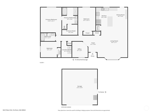 822 Filbert Rd, Cle Elum, WA 98922 - home floor plan
