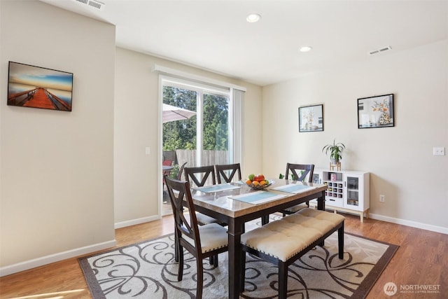 1903 98th Ave SE, Lake Stevens, WA 98258 - dining room featuring light wood-type flooring, baseboards, and recessed lighting