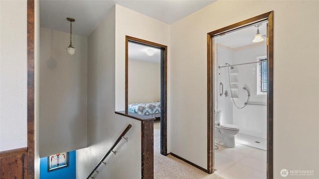 842 W Langdon Rd, Walla Walla, WA 99362 - corridor with carpet flooring and an upstairs landing