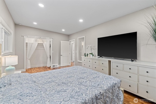 18568 Densmore Ave N, Shoreline, WA 98133 - bedroom featuring light wood-style floors and recessed lighting