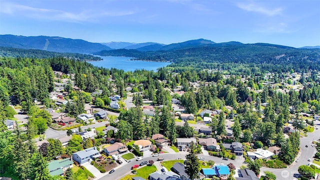 3026 E Alpine Dr, Bellingham, WA 98226 - bird's eye view of a water and mountain view and a forest