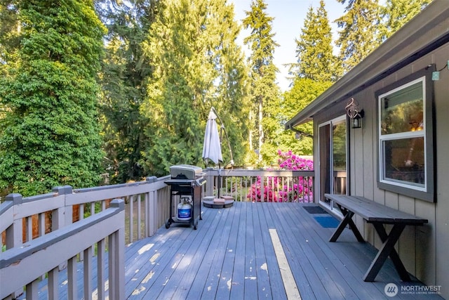 10908 151st St E, Puyallup, WA 98374 - wooden terrace with area for grilling