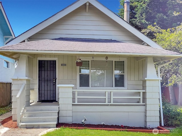 2526 S J St, Tacoma, WA 98405 - view of front of house with a shingled roof