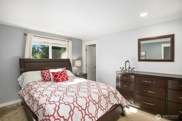 13632 SE Fairwood Blvd, Renton, WA 98058 - carpeted bedroom featuring baseboards and recessed lighting