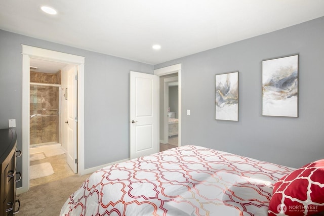 13632 SE Fairwood Blvd, Renton, WA 98058 - carpeted bedroom featuring recessed lighting, baseboards, and ensuite bath