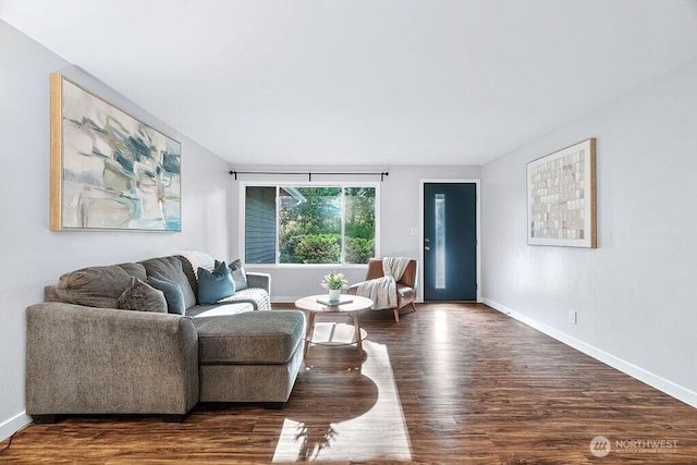 14520 78th Ave NE, Kenmore, WA 98028 - living area featuring wood finished floors and baseboards