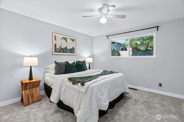 14520 78th Ave NE, Kenmore, WA 98028 - bedroom with baseboards, carpet floors, and ceiling fan