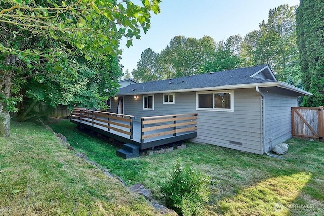14520 78th Ave NE, Kenmore, WA 98028 - rear view of property featuring a deck