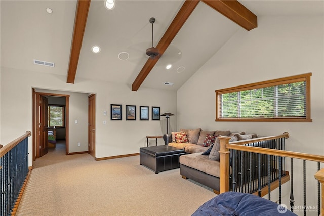 2101 Coal Mine Way, Cle Elum, WA 98922 - living room featuring carpet, baseboards, and recessed lighting