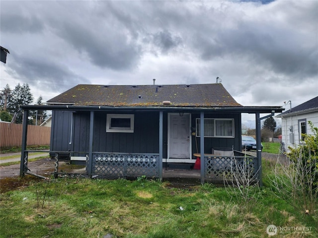 211 E Cherry St, Centralia, WA 98531 - rear view of house featuring covered porch