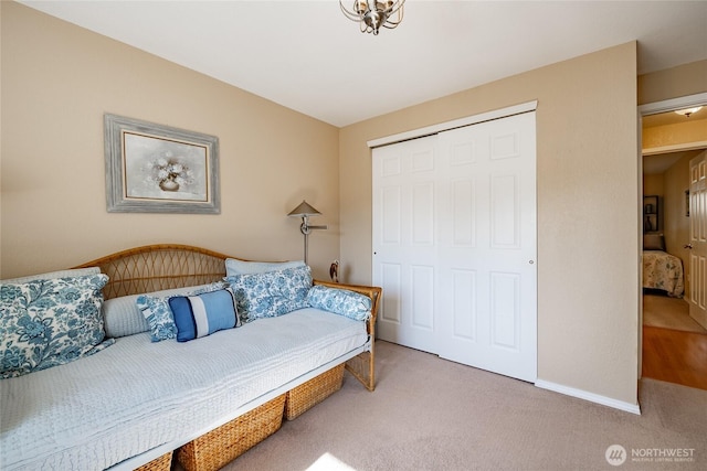 8459 Catalina Ct, Blaine, WA 98230 - carpeted bedroom with a closet and baseboards